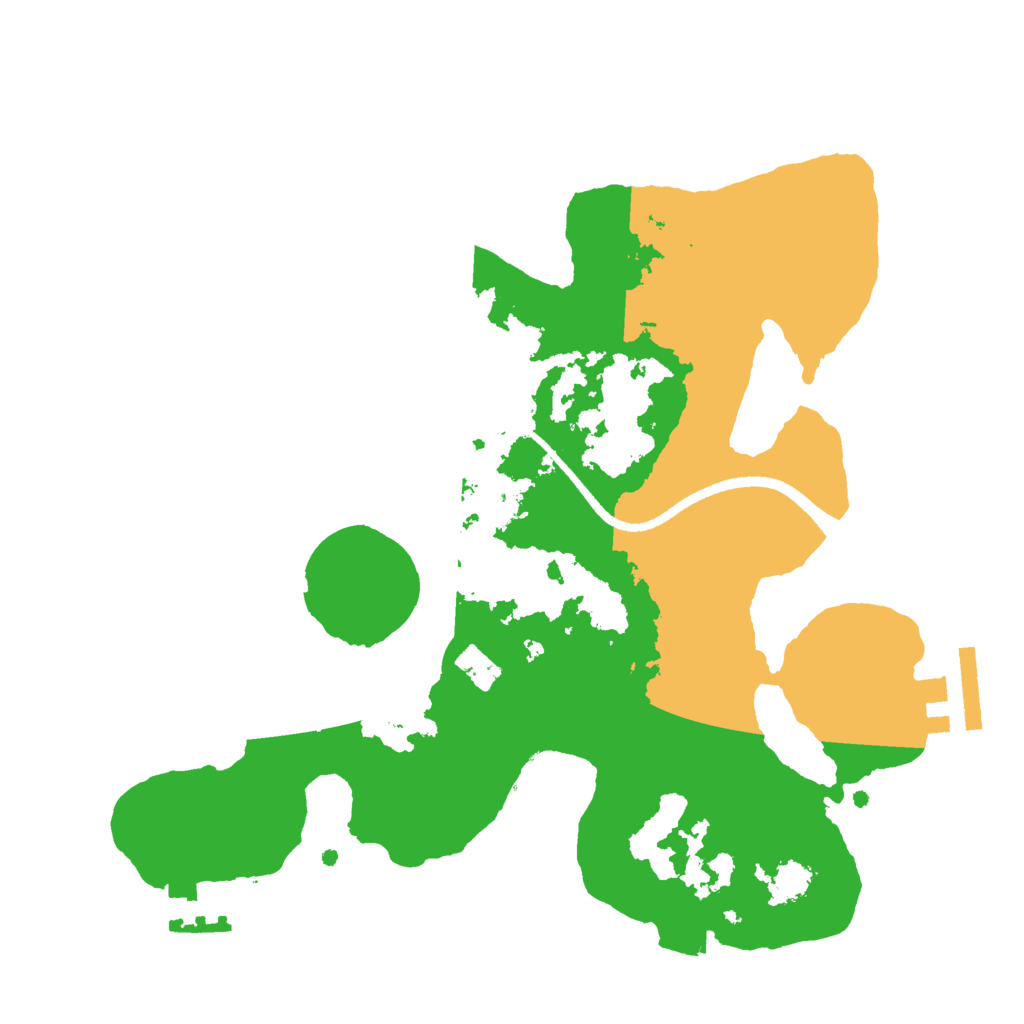 Biome Rust Map: Procedural Map, Size: 2500, Seed: 513513