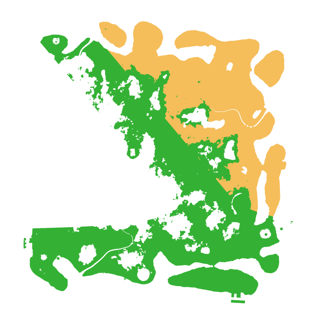 Biome Rust Map: Procedural Map, Size: 4500, Seed: 910163