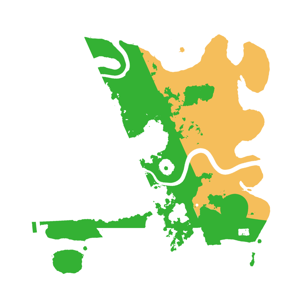 Biome Rust Map: Procedural Map, Size: 3000, Seed: 1671016140