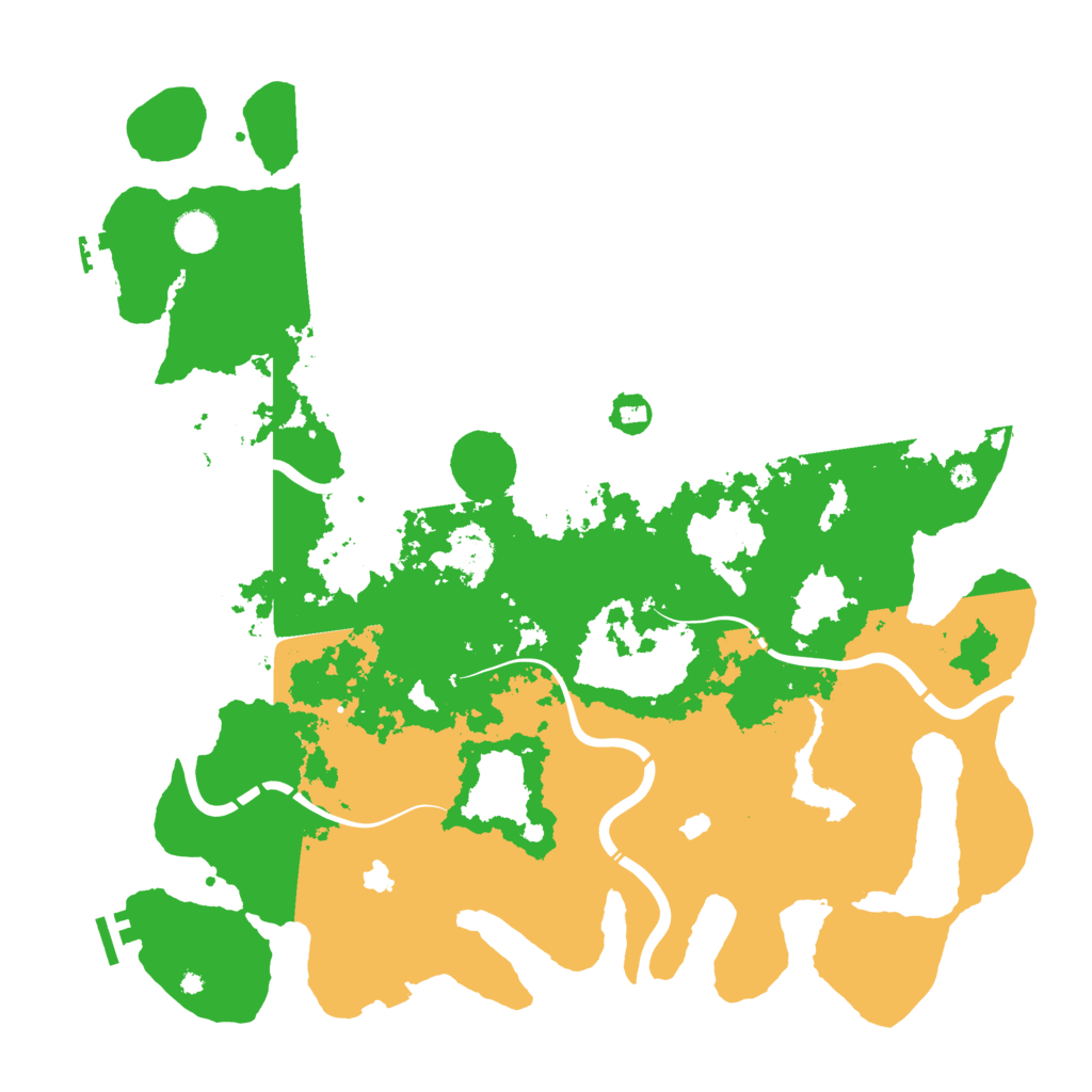Biome Rust Map: Procedural Map, Size: 4500, Seed: 2129940592