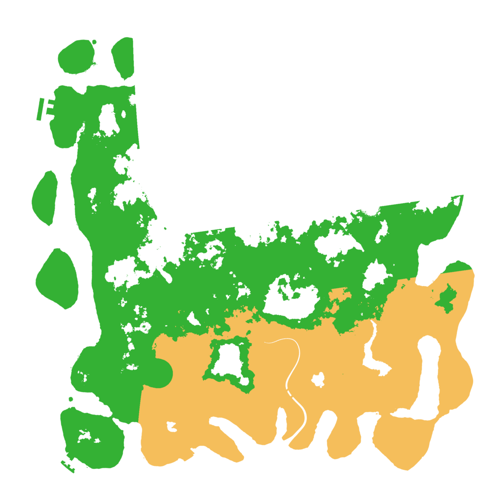 Biome Rust Map: Procedural Map, Size: 4500, Seed: 2129940592