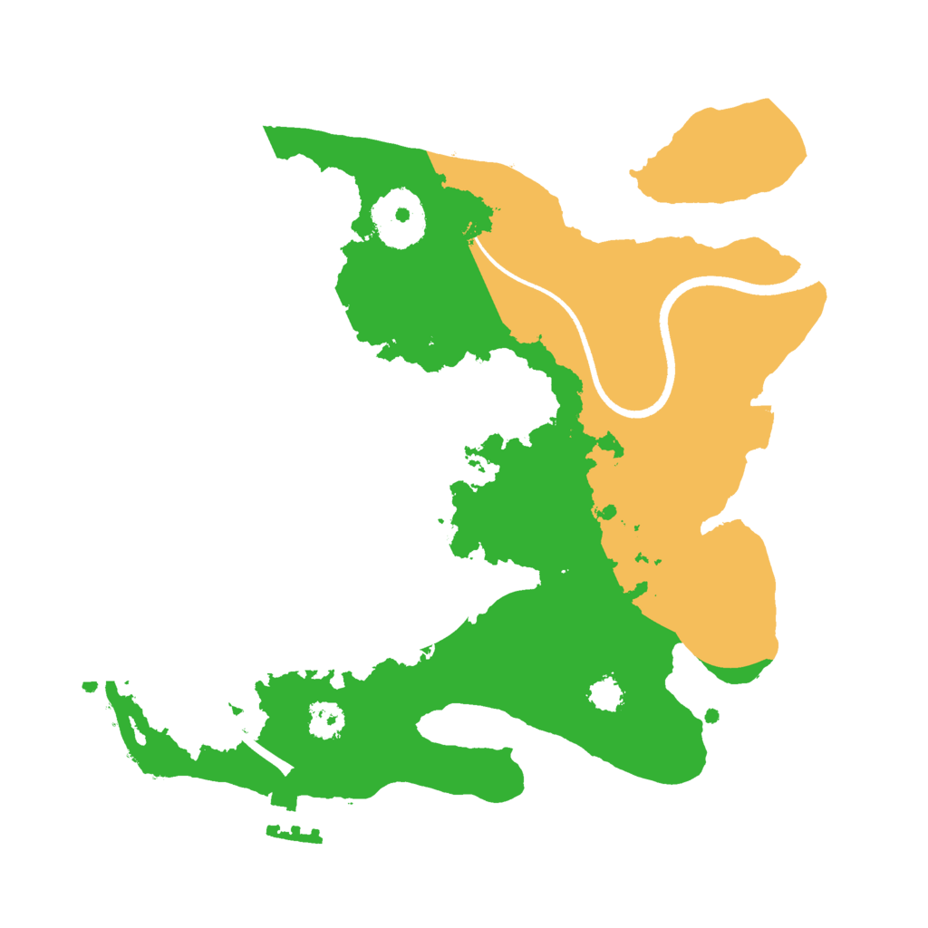 Biome Rust Map: Procedural Map, Size: 2500, Seed: 10261988