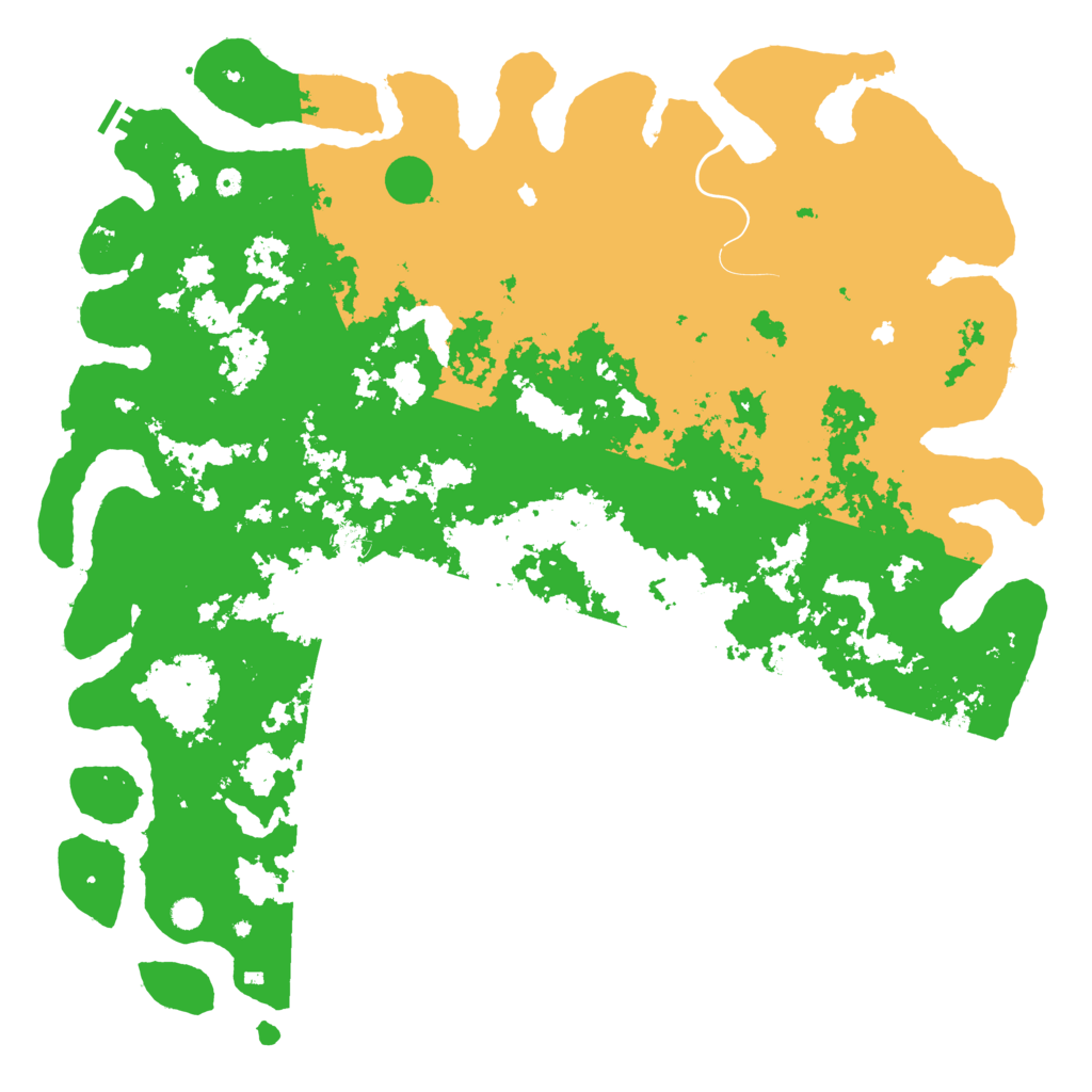 Biome Rust Map: Procedural Map, Size: 6000, Seed: 111364855