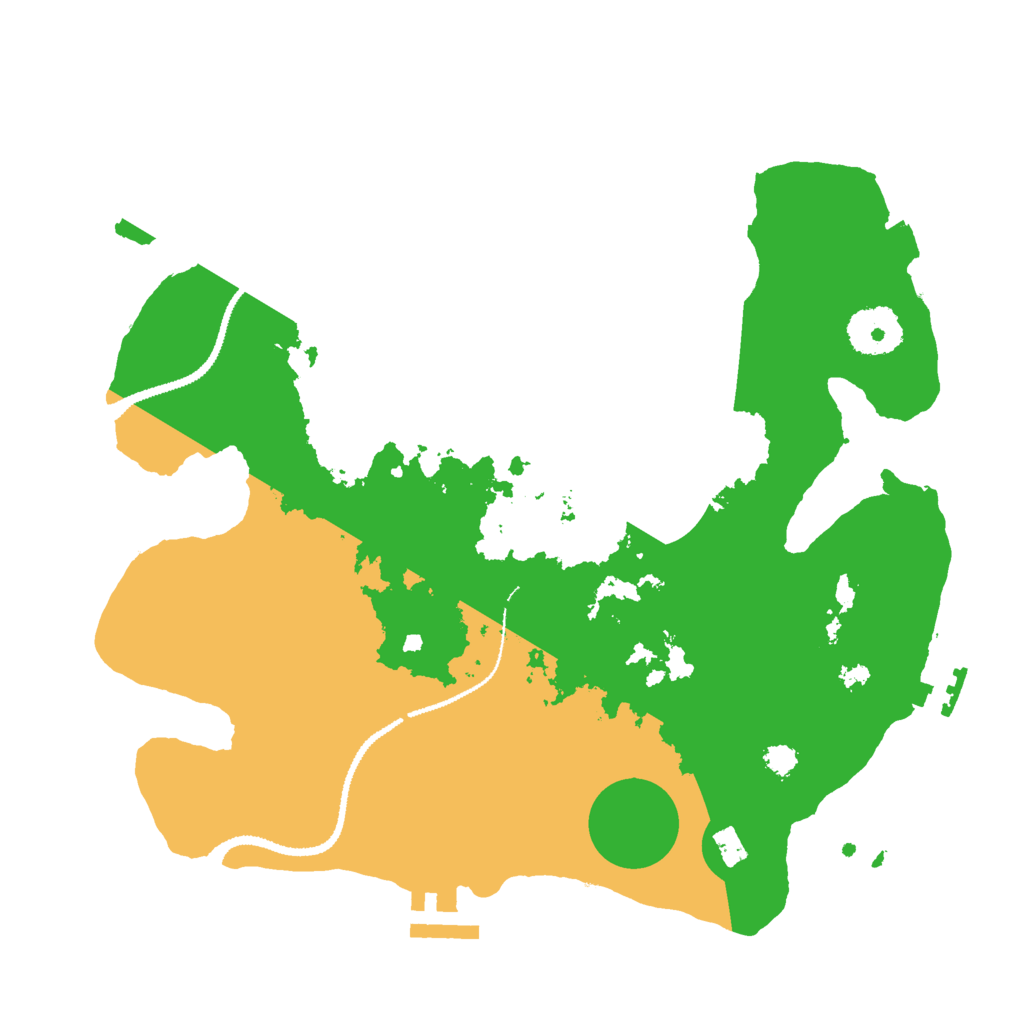 Biome Rust Map: Procedural Map, Size: 3000, Seed: 16789831