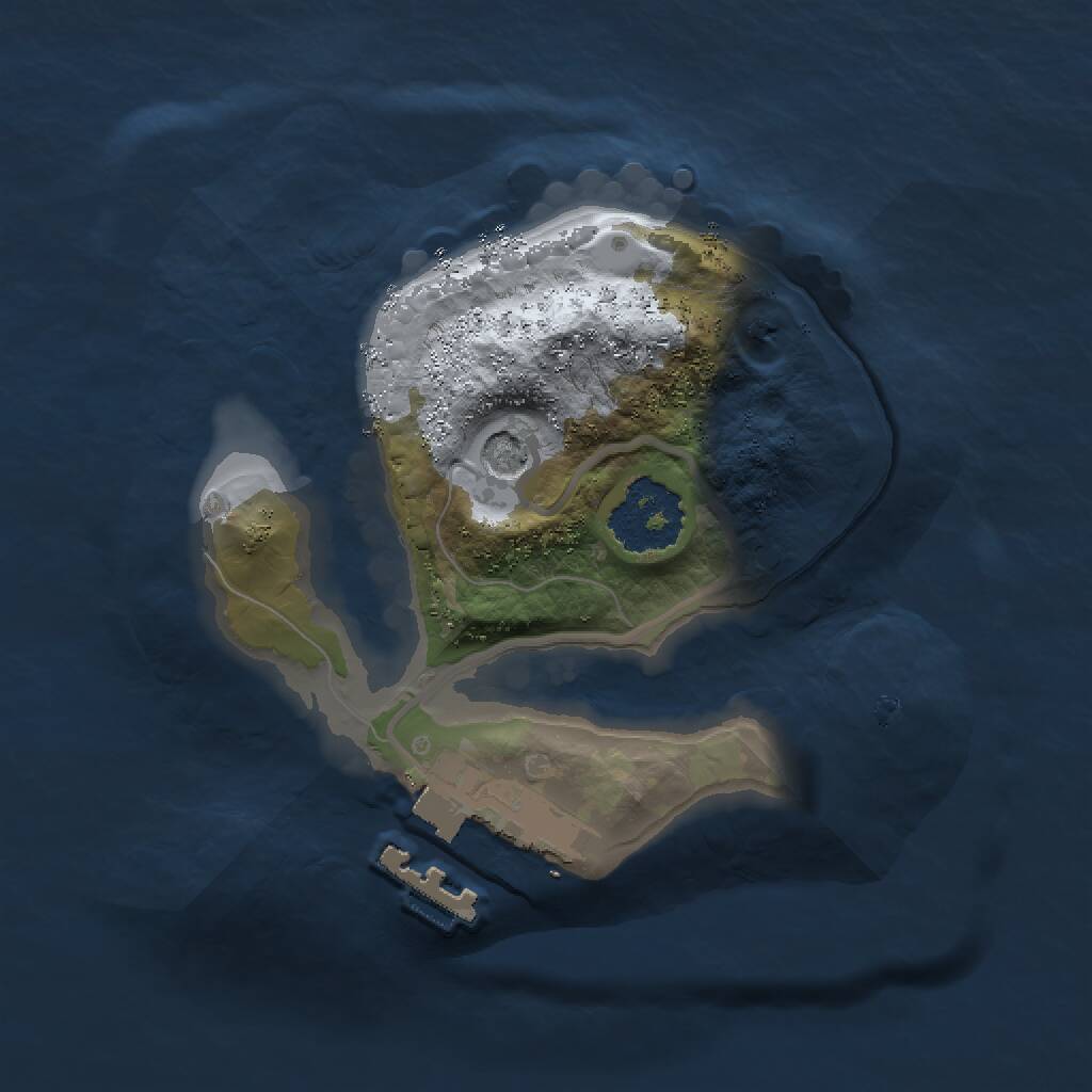 Rust Map: Procedural Map, Size: 1500, Seed: 53612460, 3 Monuments