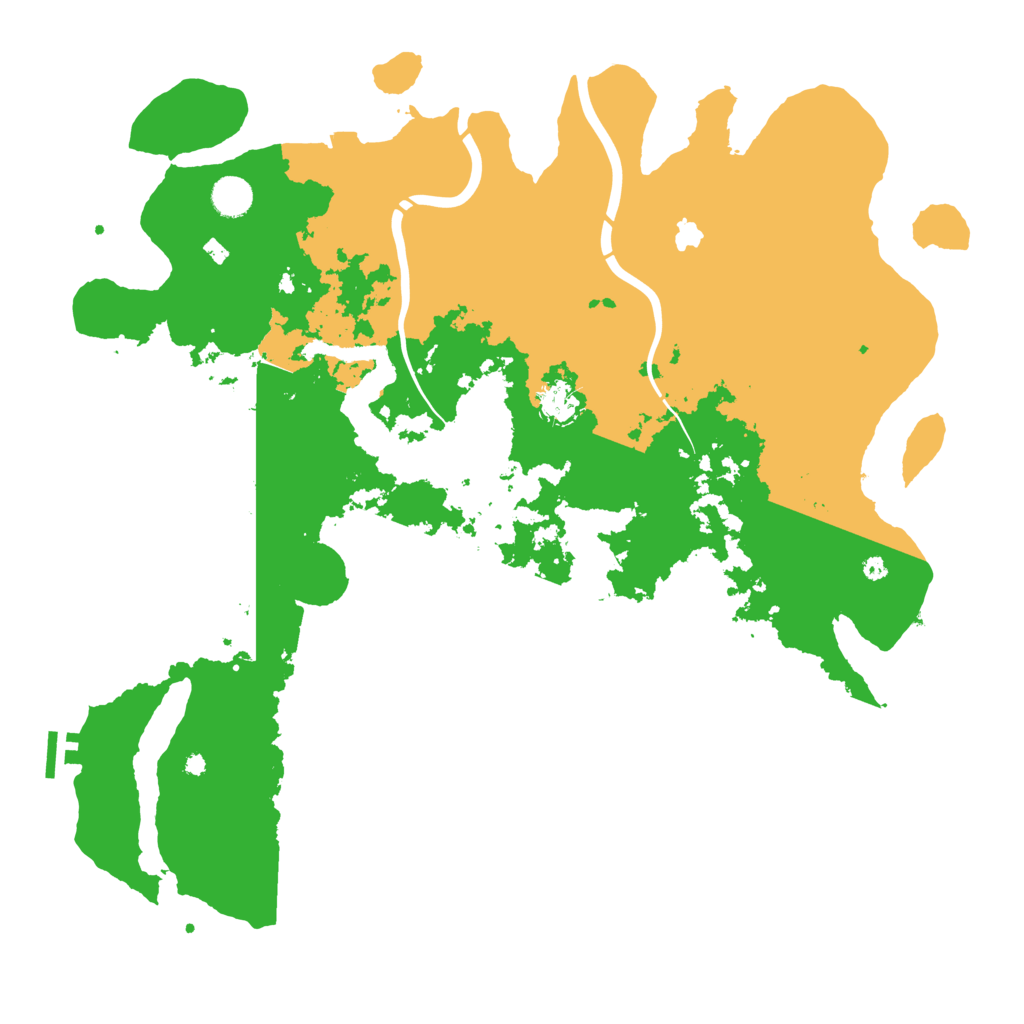 Biome Rust Map: Procedural Map, Size: 4400, Seed: 166246