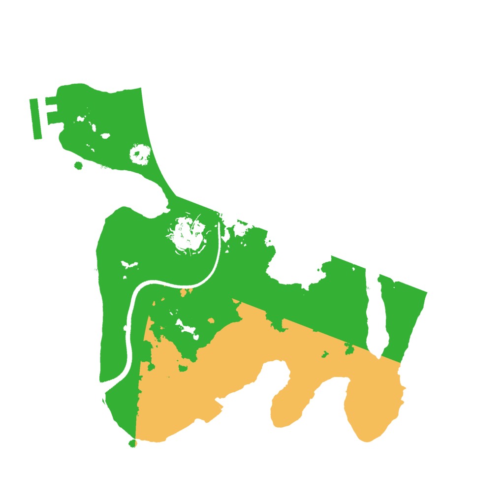 Biome Rust Map: Procedural Map, Size: 2500, Seed: 6143258