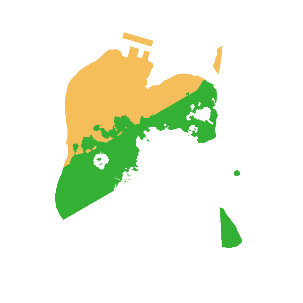 Biome Rust Map: Procedural Map, Size: 2000, Seed: 822167367