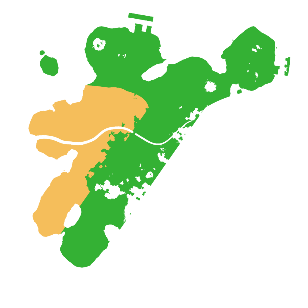 Biome Rust Map: Procedural Map, Size: 2500, Seed: 150083