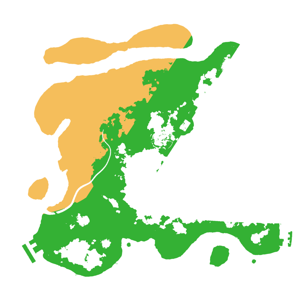Biome Rust Map: Procedural Map, Size: 3000, Seed: 885951597