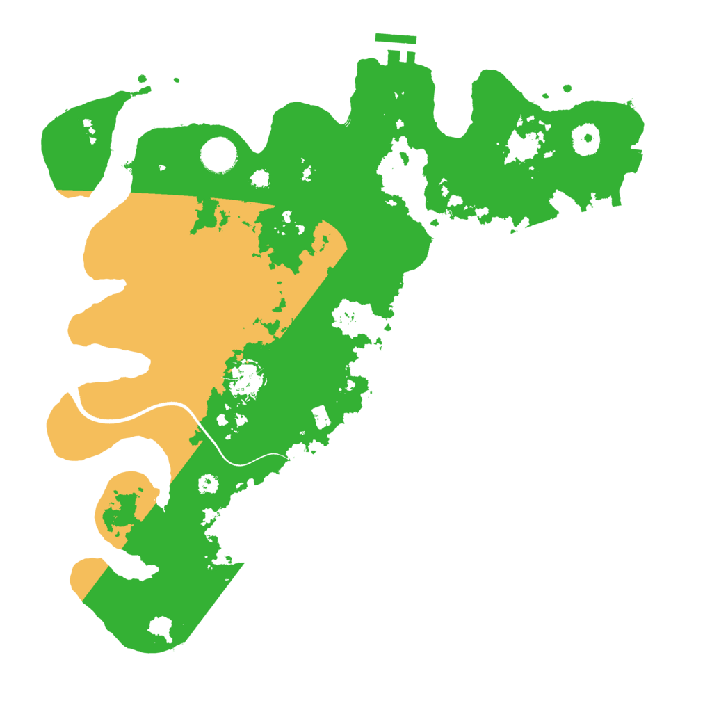 Biome Rust Map: Procedural Map, Size: 3500, Seed: 35611
