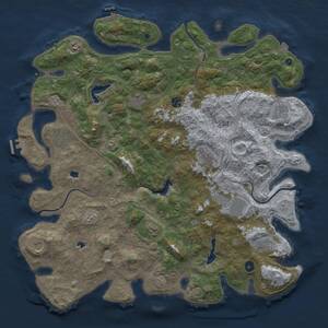 Thumbnail Rust Map: Procedural Map, Size: 4750, Seed: 1445896837, 17 Monuments