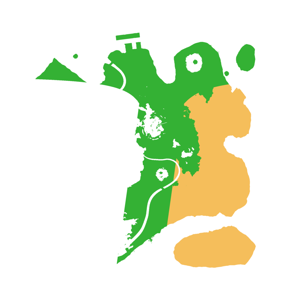 Biome Rust Map: Procedural Map, Size: 2500, Seed: 34438331
