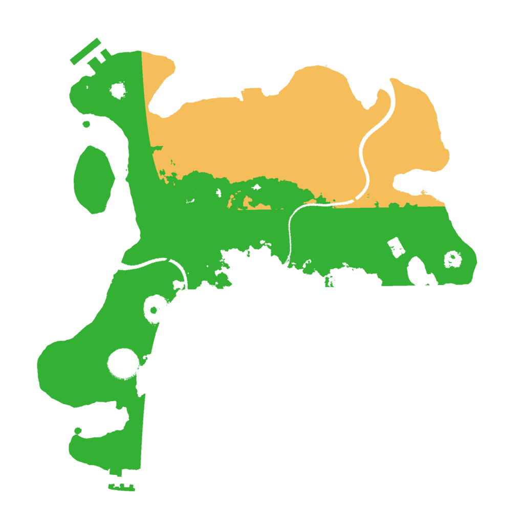 Biome Rust Map: Procedural Map, Size: 3000, Seed: 4057219