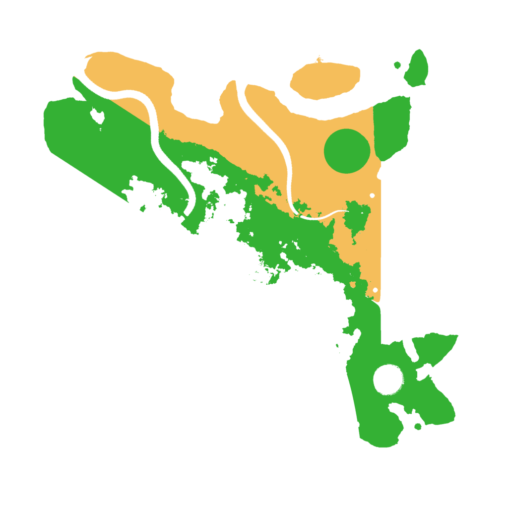 Biome Rust Map: Procedural Map, Size: 3000, Seed: 46497