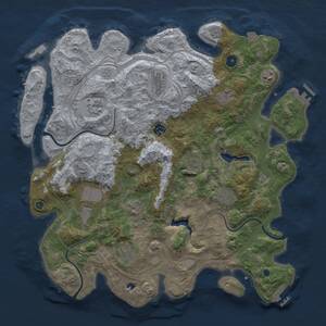 Thumbnail Rust Map: Procedural Map, Size: 4250, Seed: 1871511203, 16 Monuments