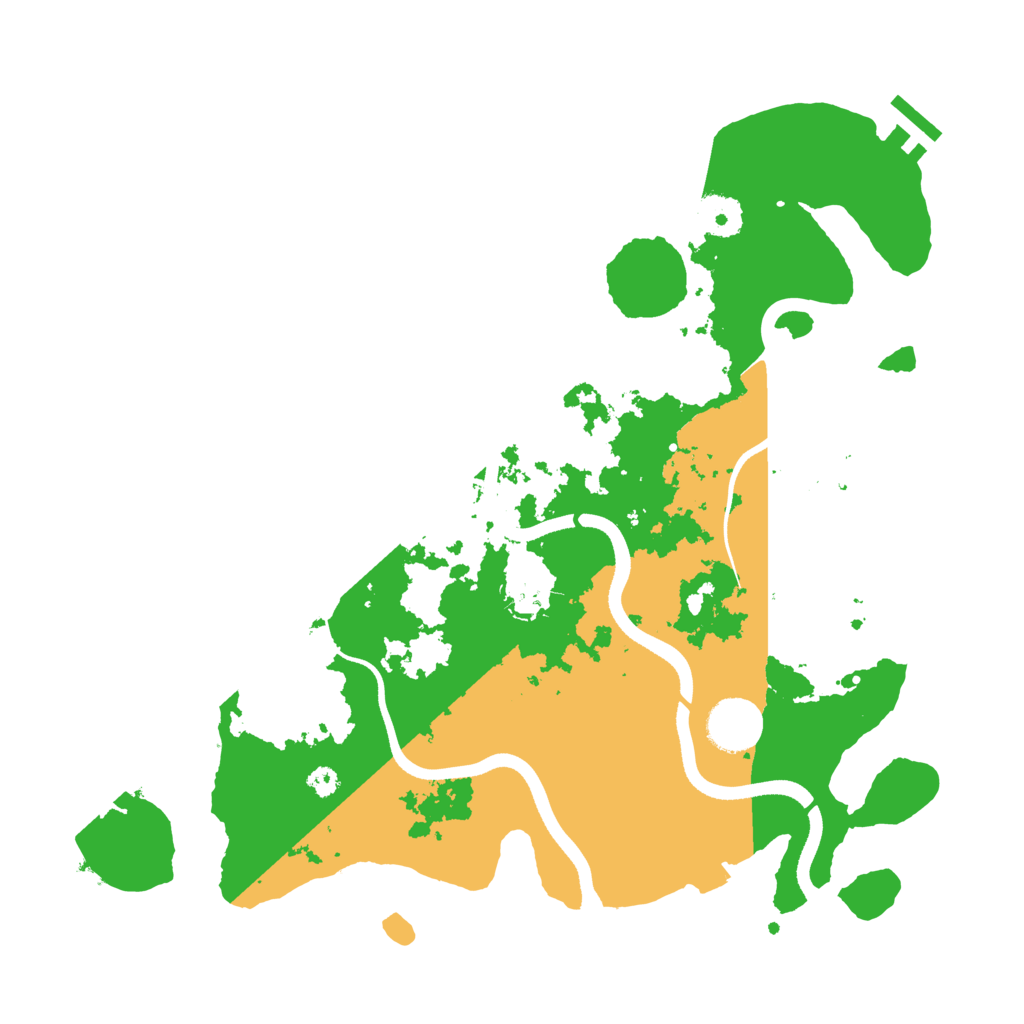 Biome Rust Map: Procedural Map, Size: 3500, Seed: 919002082