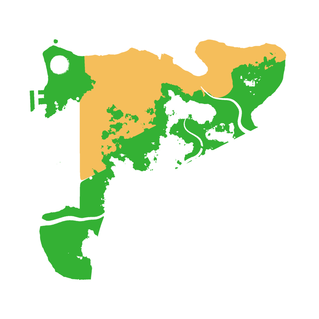 Biome Rust Map: Procedural Map, Size: 3000, Seed: 99847232