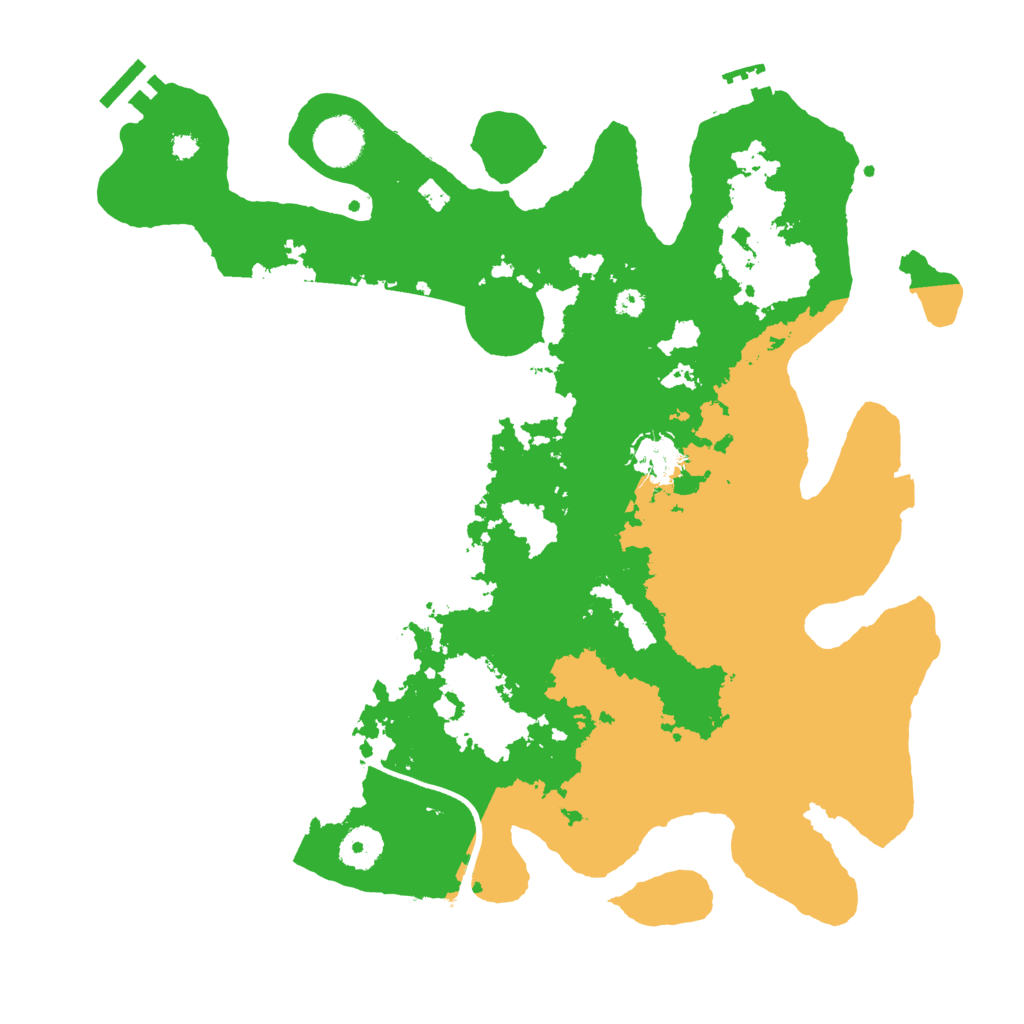 Biome Rust Map: Procedural Map, Size: 3600, Seed: 307413