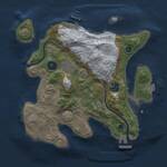 Thumbnail Rust Map: Procedural Map, Size: 2700, Seed: 1141400508, 7 Monuments