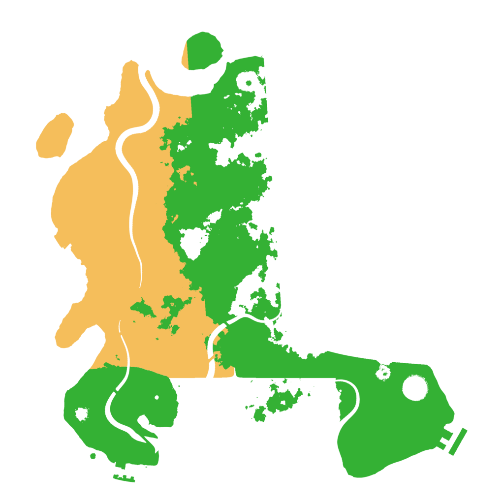 Biome Rust Map: Procedural Map, Size: 3500, Seed: 19157