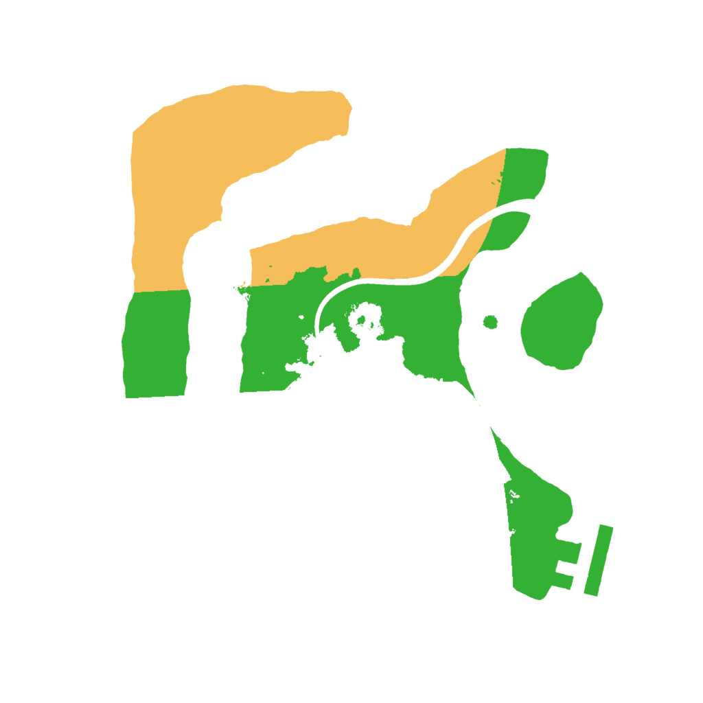 Biome Rust Map: Procedural Map, Size: 2000, Seed: 261164487