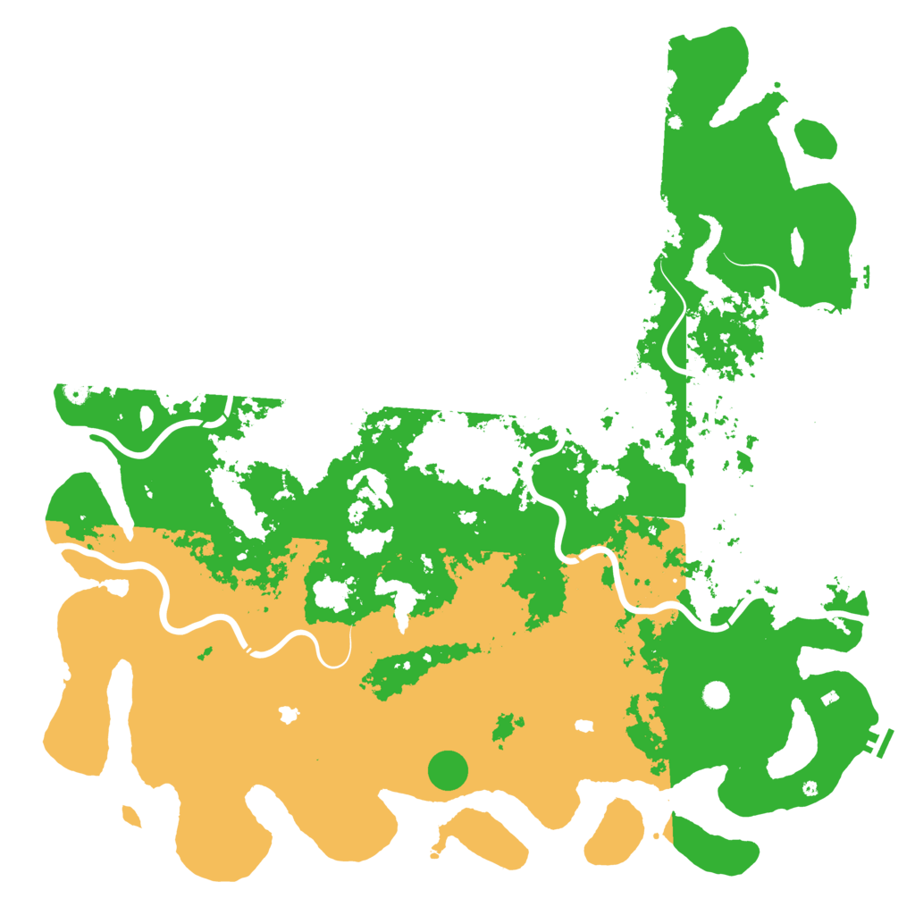 Biome Rust Map: Procedural Map, Size: 6000, Seed: 1691981624