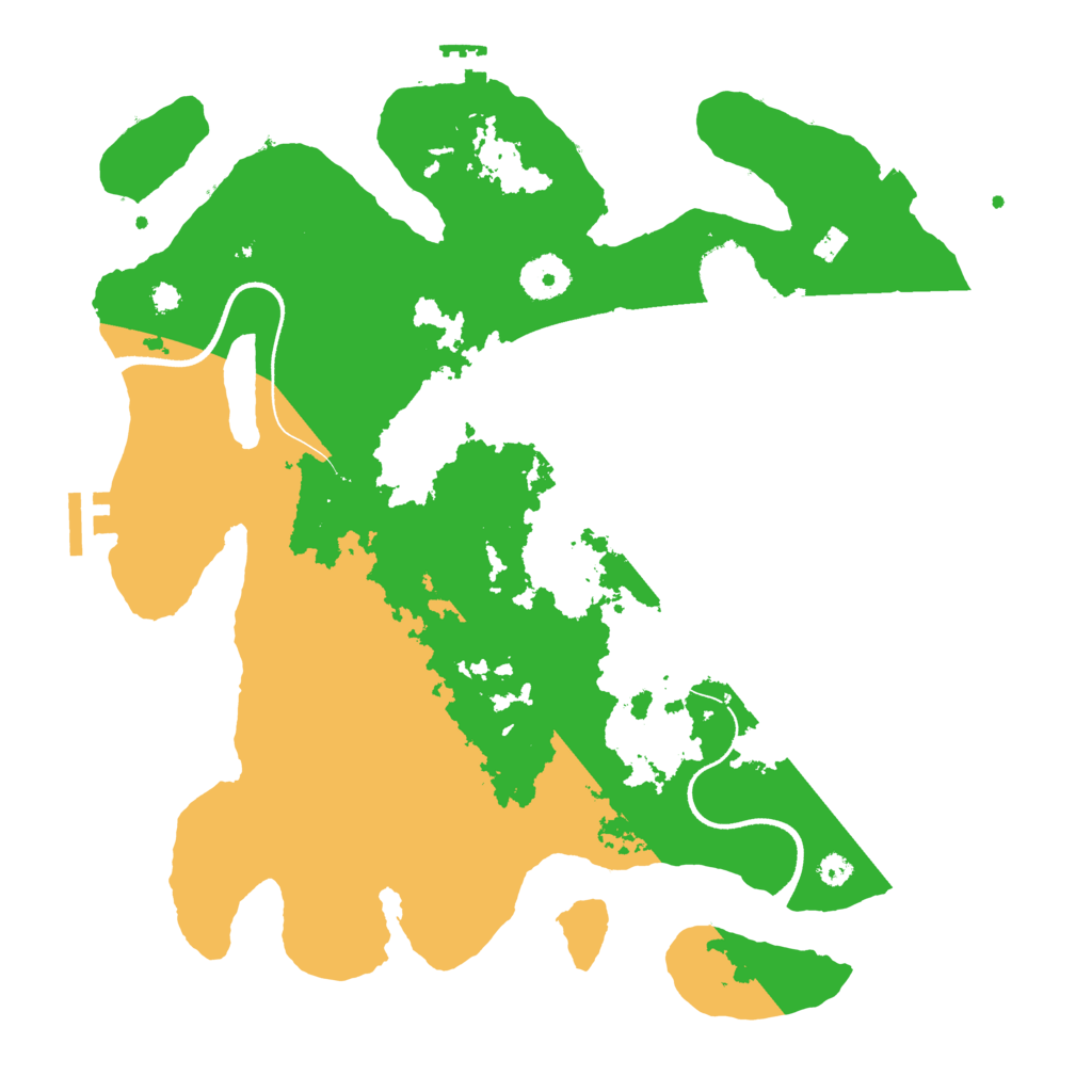Biome Rust Map: Procedural Map, Size: 3500, Seed: 112625