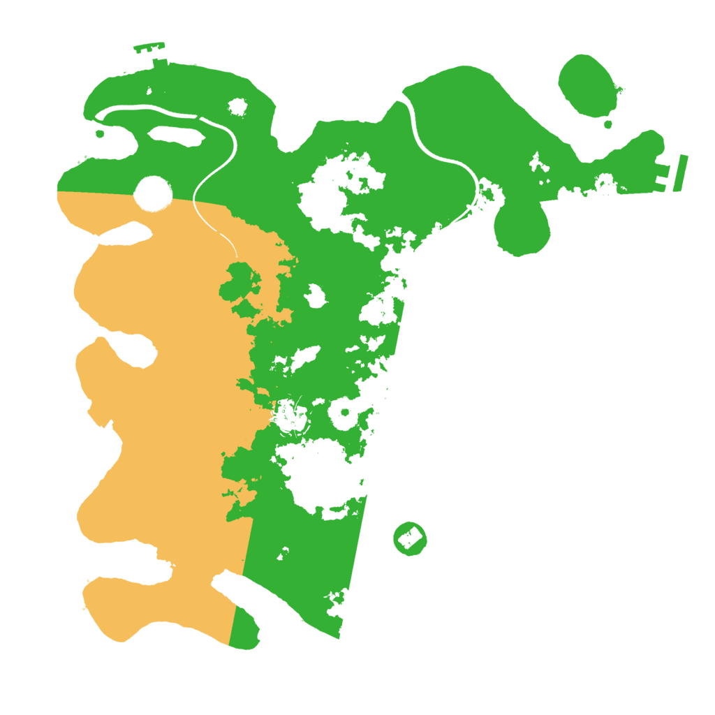 Biome Rust Map: Procedural Map, Size: 3500, Seed: 6457735