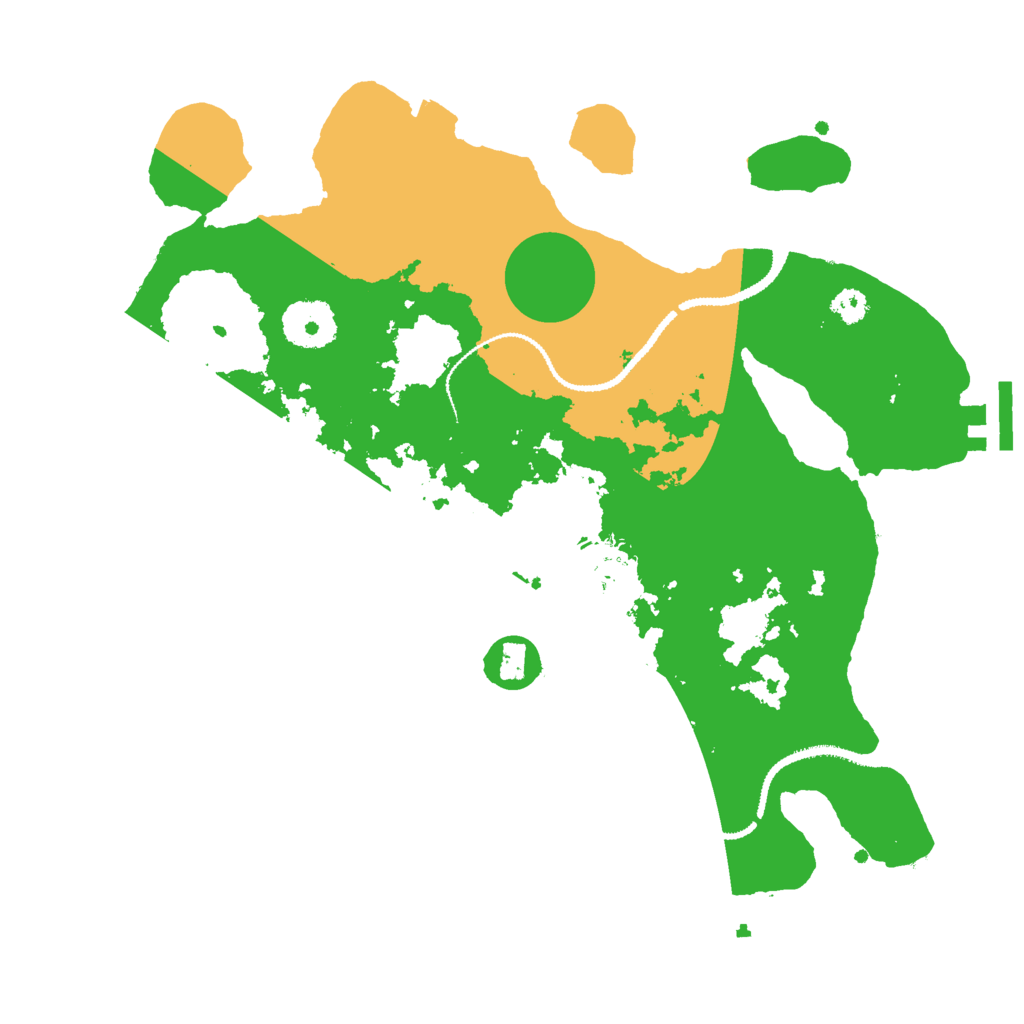 Biome Rust Map: Procedural Map, Size: 3000, Seed: 13895