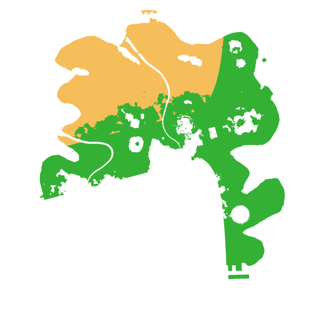 Biome Rust Map: Procedural Map, Size: 3000, Seed: 121447975