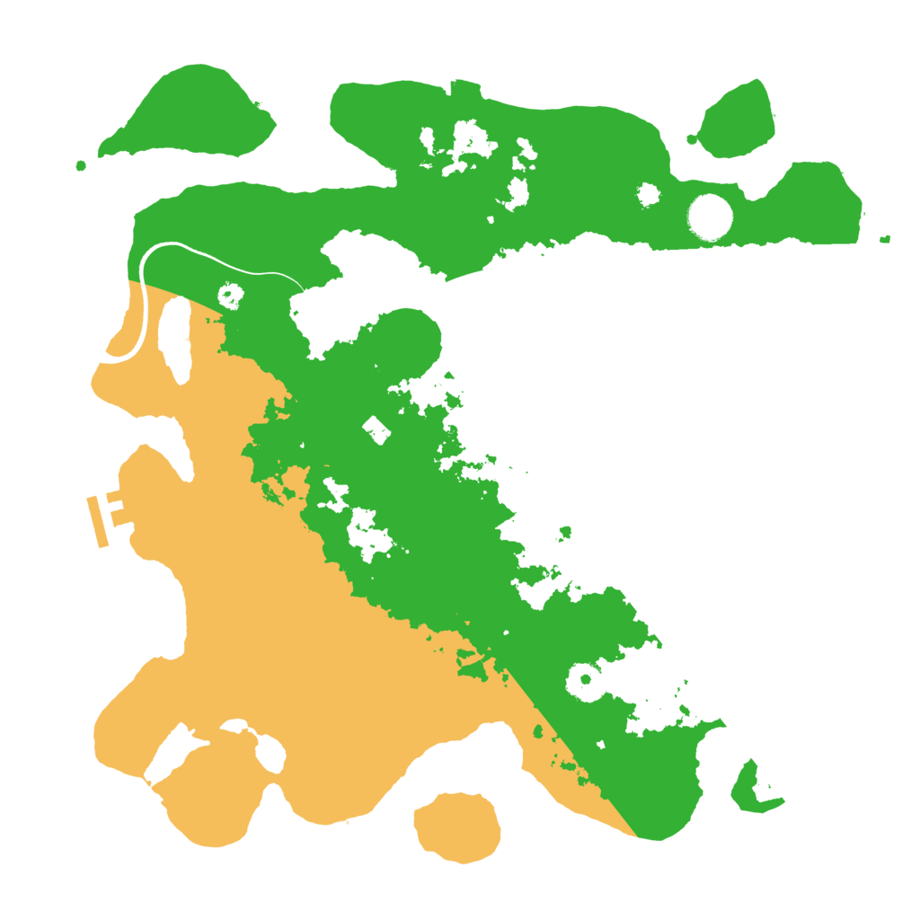 Biome Rust Map: Procedural Map, Size: 3600, Seed: 49994