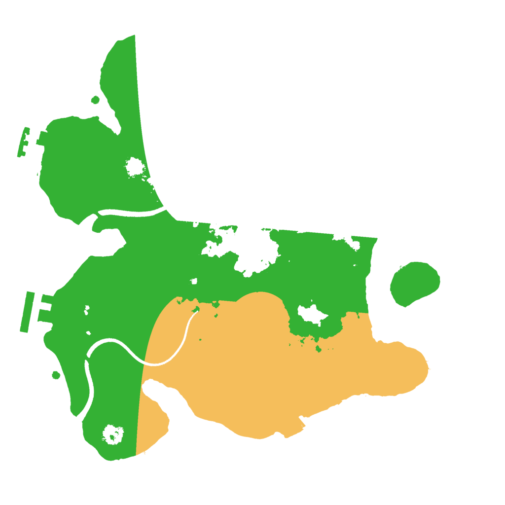 Biome Rust Map: Procedural Map, Size: 2500, Seed: 191556386