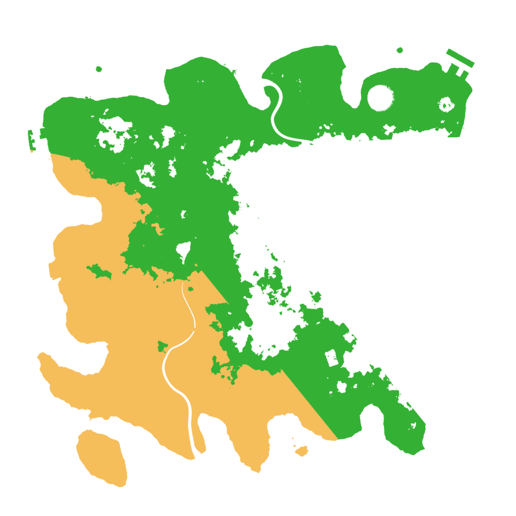 Biome Rust Map: Procedural Map, Size: 3500, Seed: 393904120