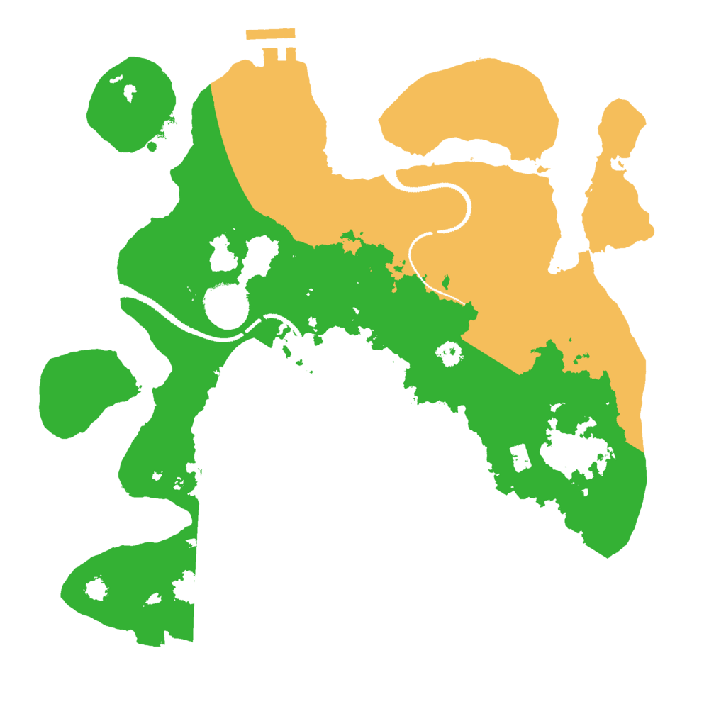 Biome Rust Map: Procedural Map, Size: 3000, Seed: 32562