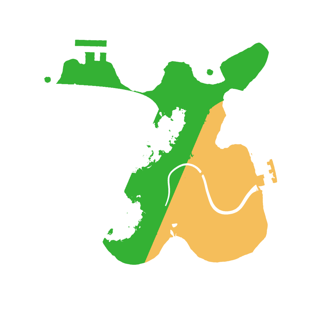 Biome Rust Map: Procedural Map, Size: 2000, Seed: 1072723321