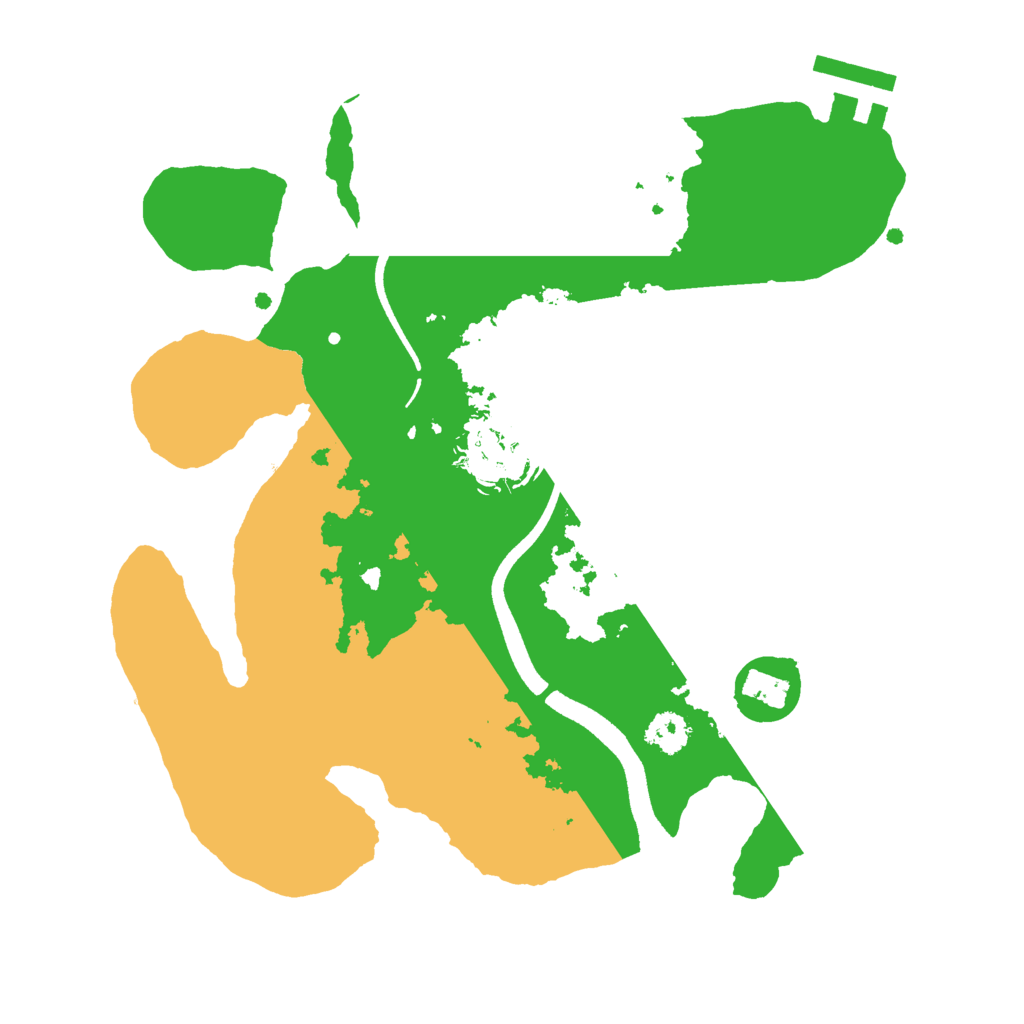 Biome Rust Map: Procedural Map, Size: 2500, Seed: 965823135