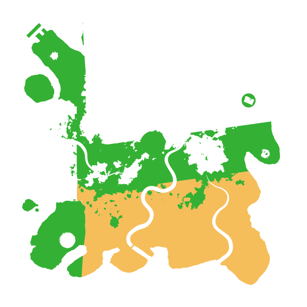 Biome Rust Map: Procedural Map, Size: 3500, Seed: 722070522