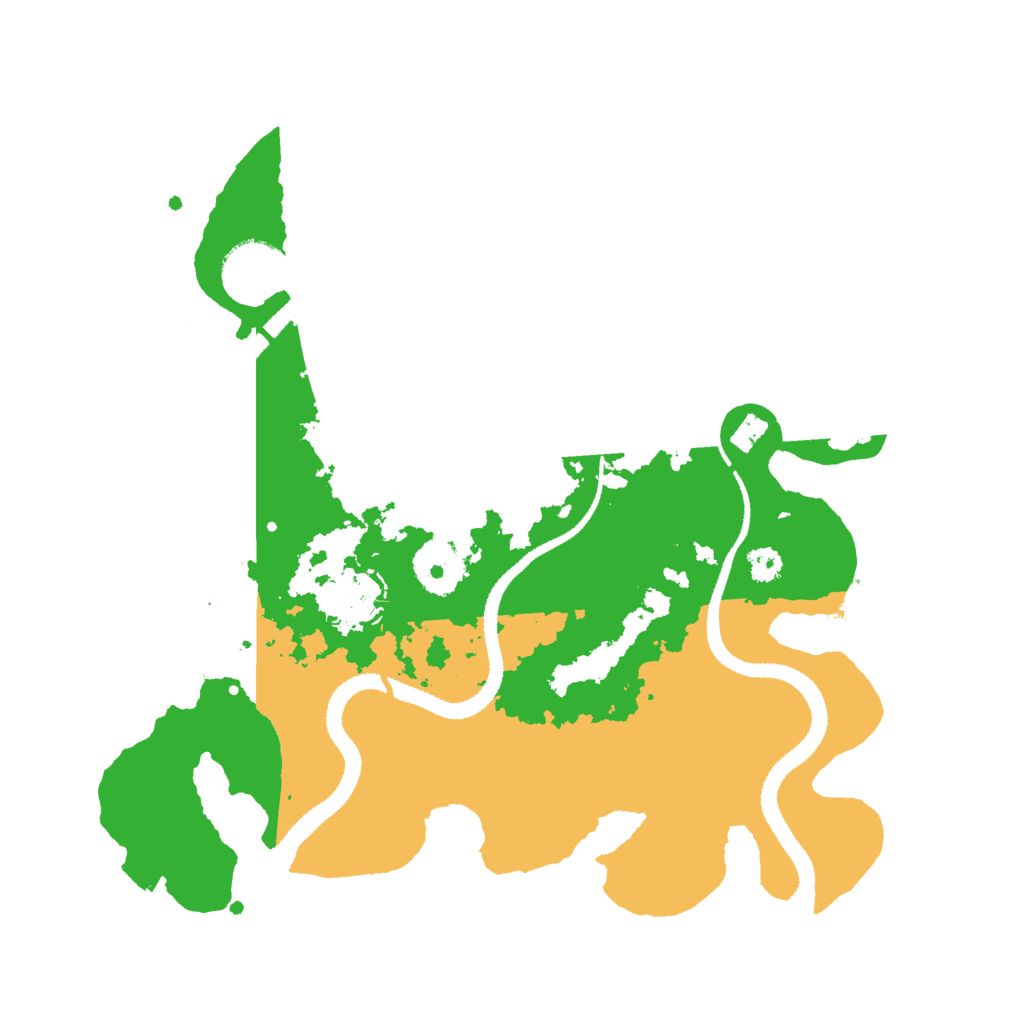 Biome Rust Map: Procedural Map, Size: 3000, Seed: 6590