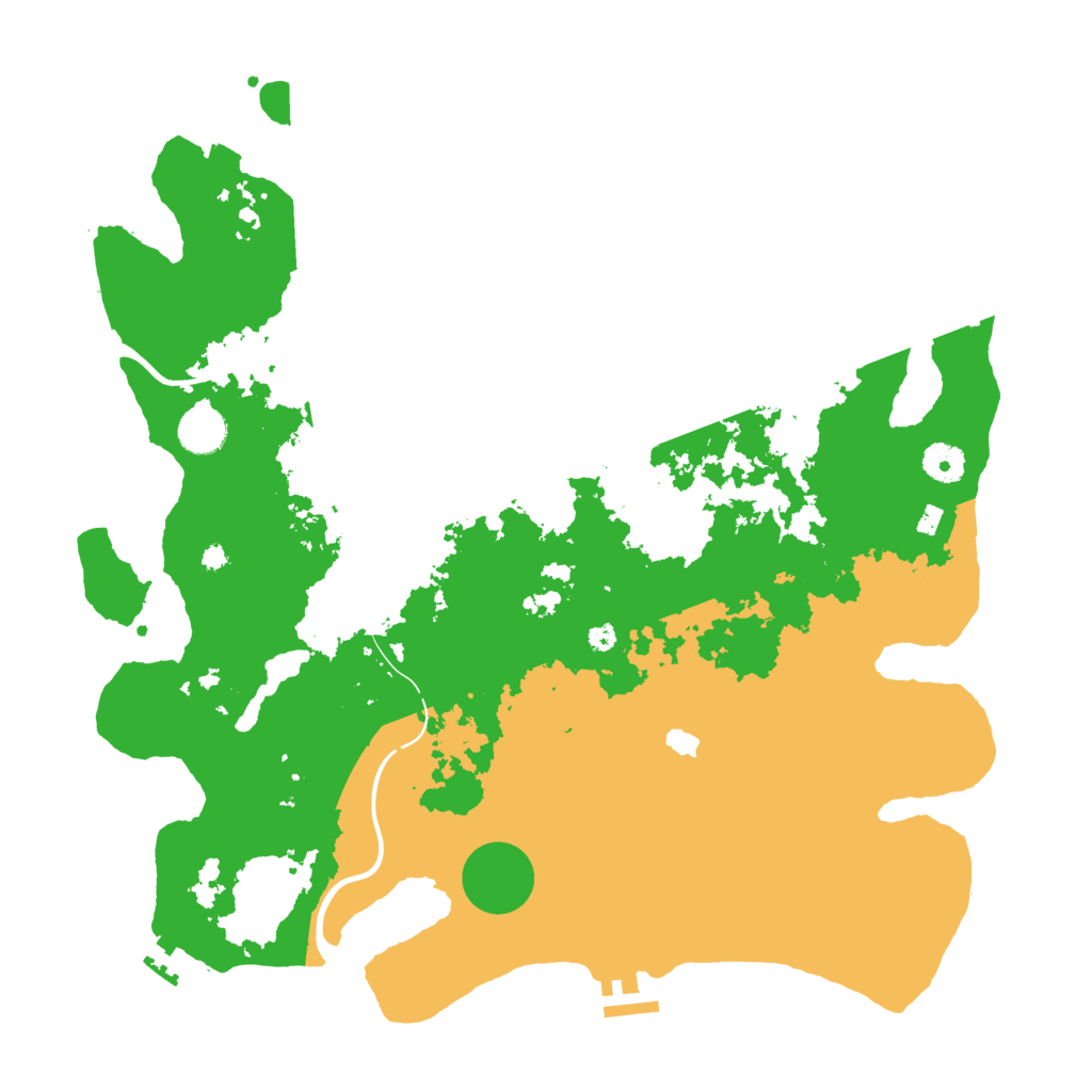 Biome Rust Map: Procedural Map, Size: 4000, Seed: 52651