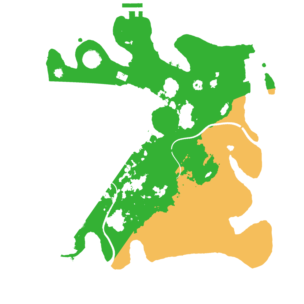 Biome Rust Map: Procedural Map, Size: 3000, Seed: 834598420