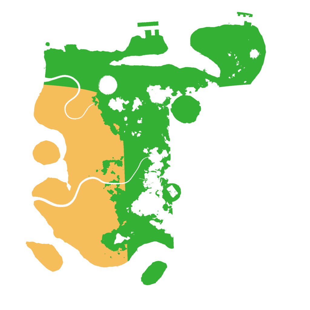 Biome Rust Map: Procedural Map, Size: 3000, Seed: 96445
