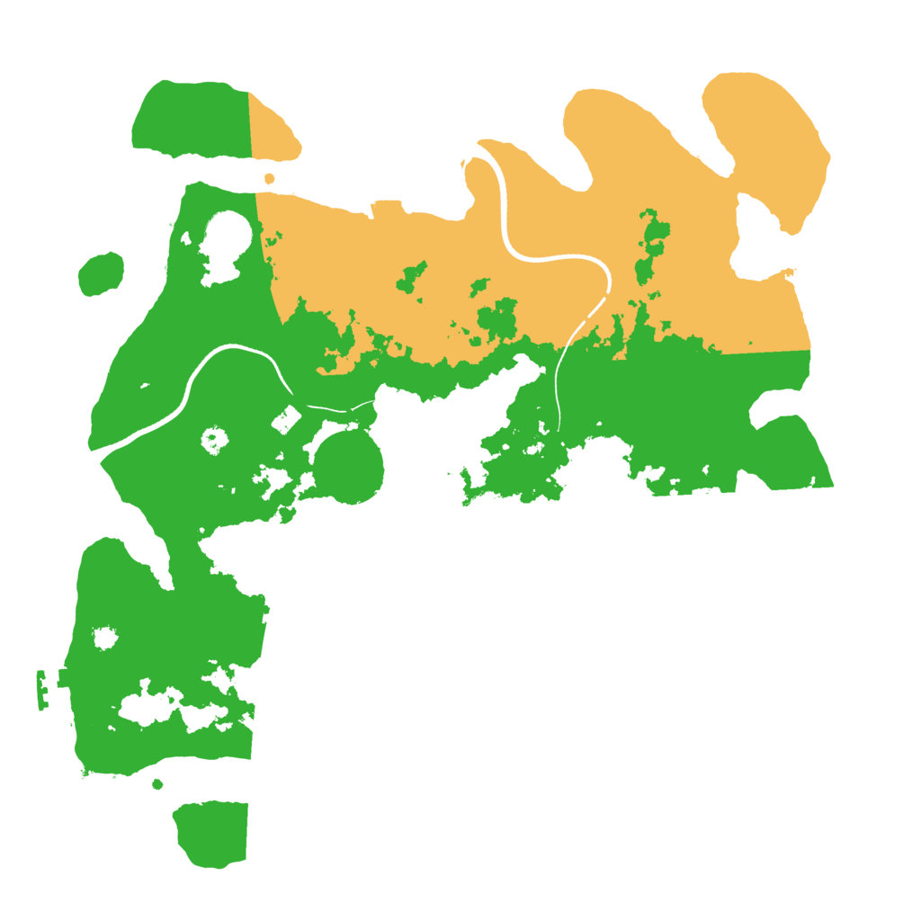 Biome Rust Map: Procedural Map, Size: 3500, Seed: 429262551
