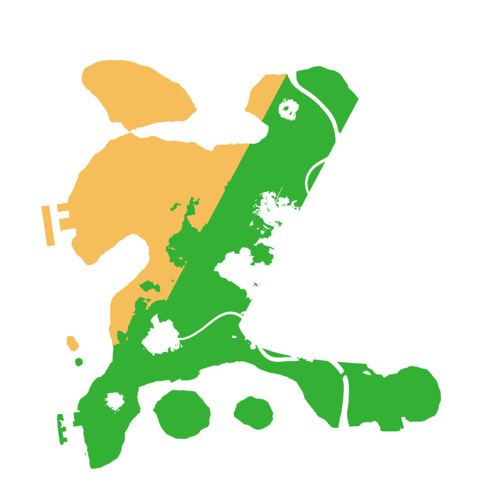 Biome Rust Map: Procedural Map, Size: 2500, Seed: 1345243