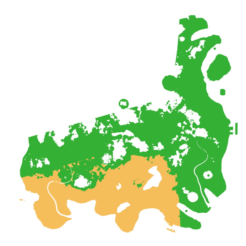 Biome Rust Map: Procedural Map, Size: 4250, Seed: 864886063
