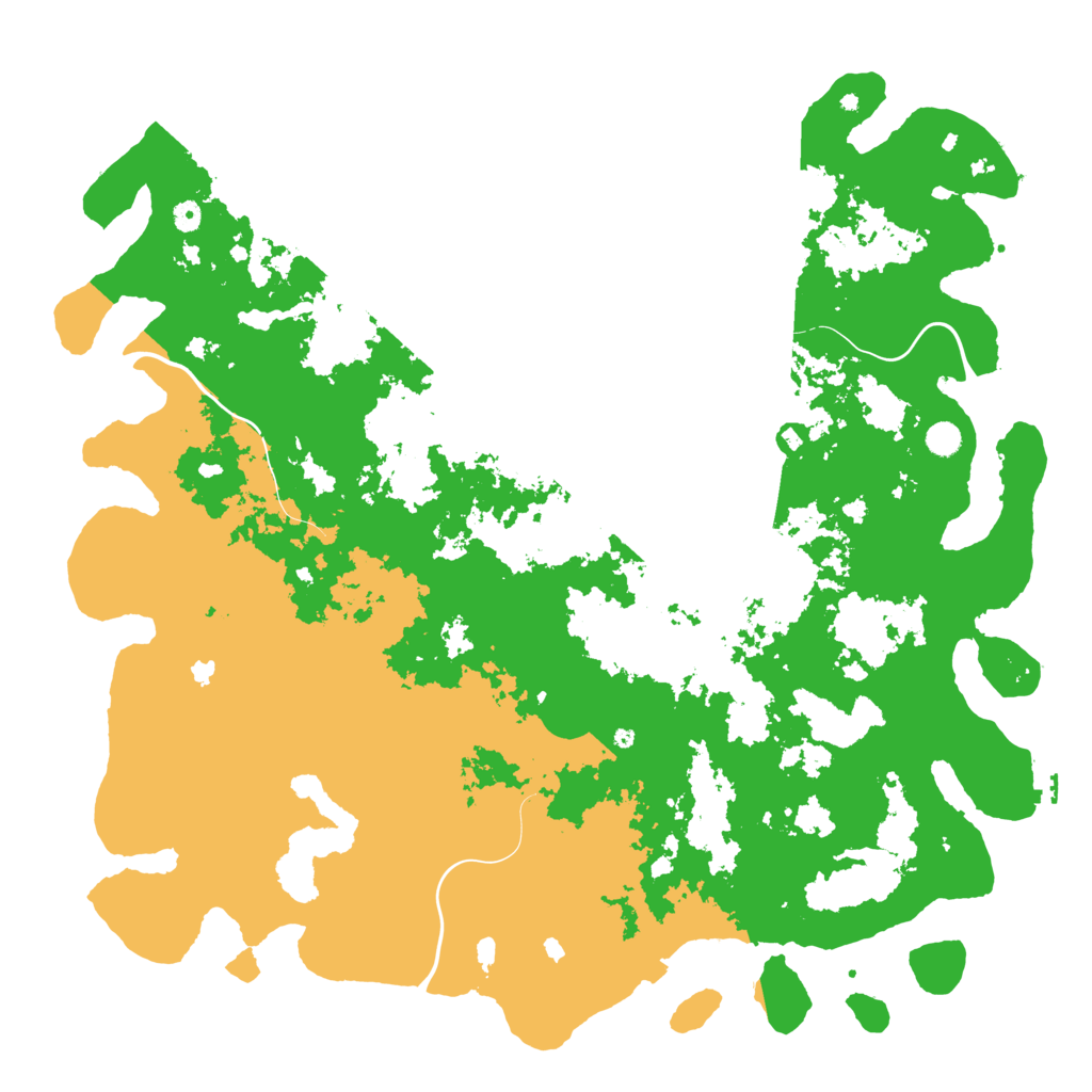 Biome Rust Map: Procedural Map, Size: 5500, Seed: 50032