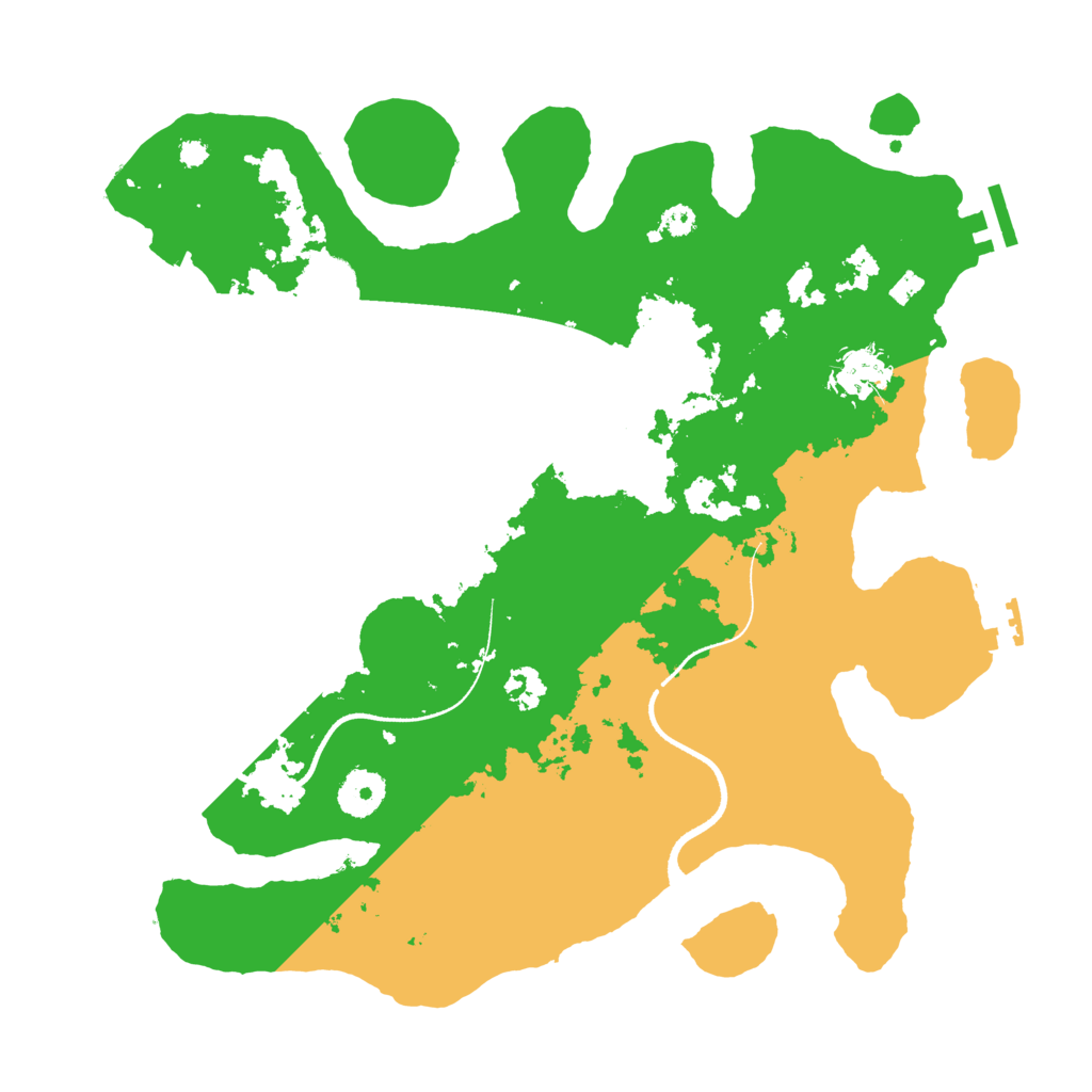 Biome Rust Map: Procedural Map, Size: 3500, Seed: 653425434
