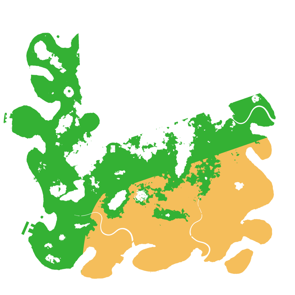 Biome Rust Map: Procedural Map, Size: 4350, Seed: 88