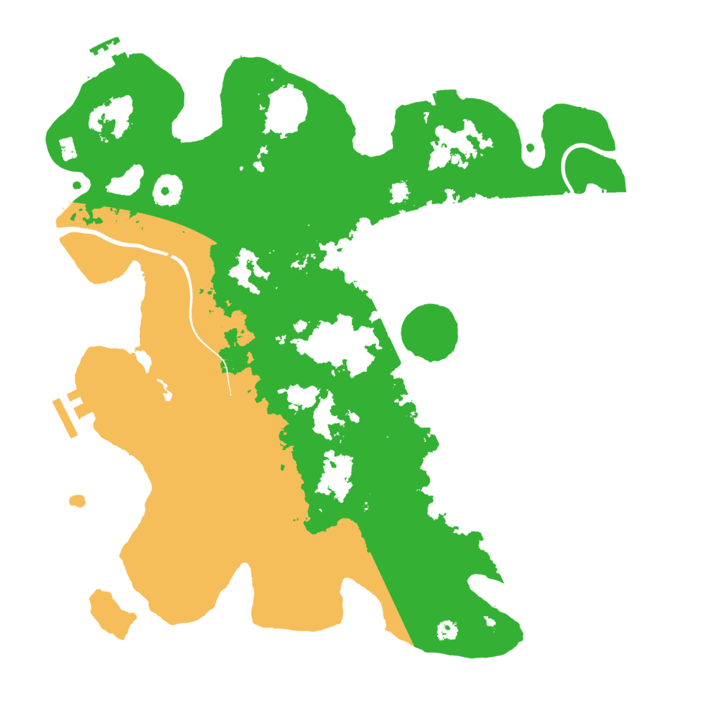 Biome Rust Map: Procedural Map, Size: 3500, Seed: 27330
