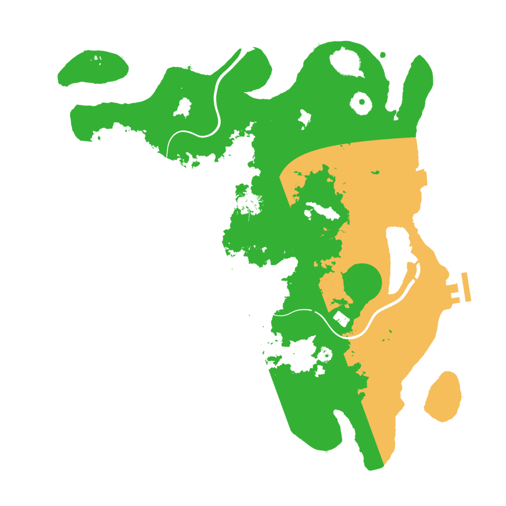 Biome Rust Map: Procedural Map, Size: 3500, Seed: 1326695156